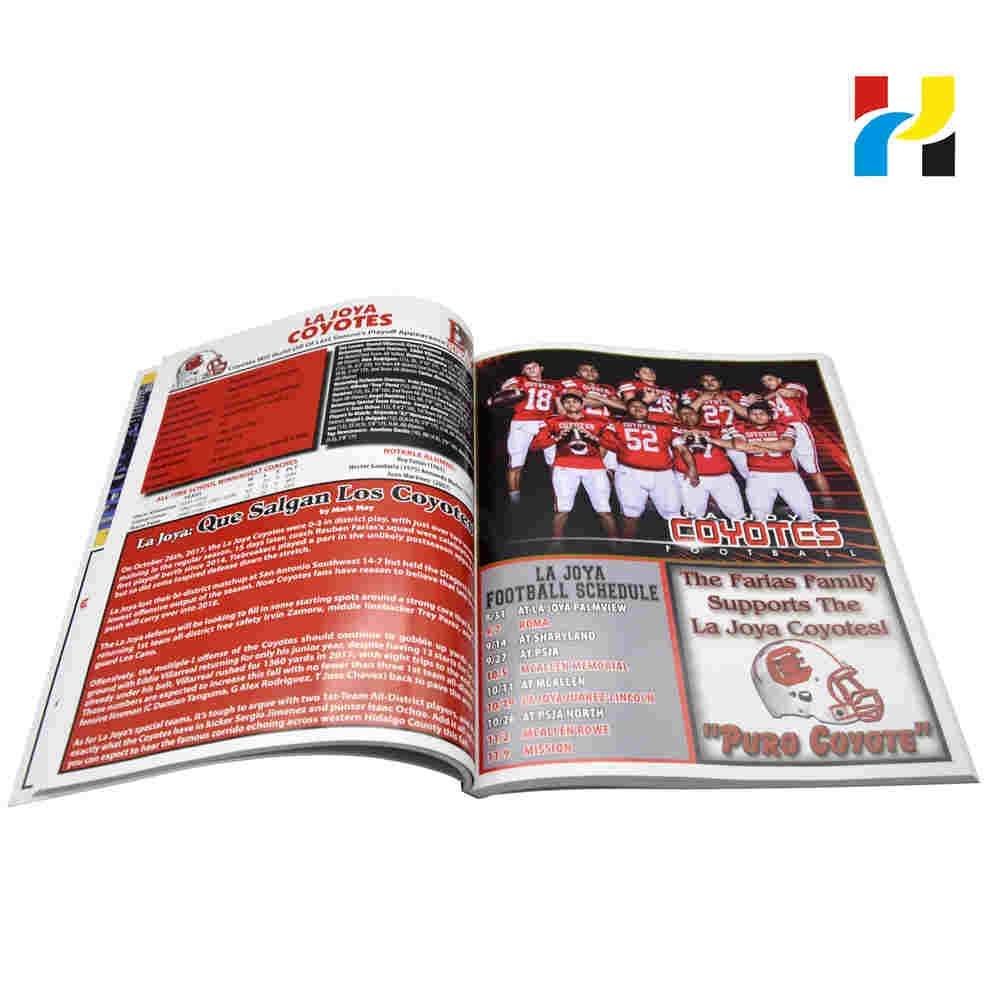 Wholesale Custom Softcover Paper Books Printing Magazine Booklet Brochures Catalogue Brochure Printing Services